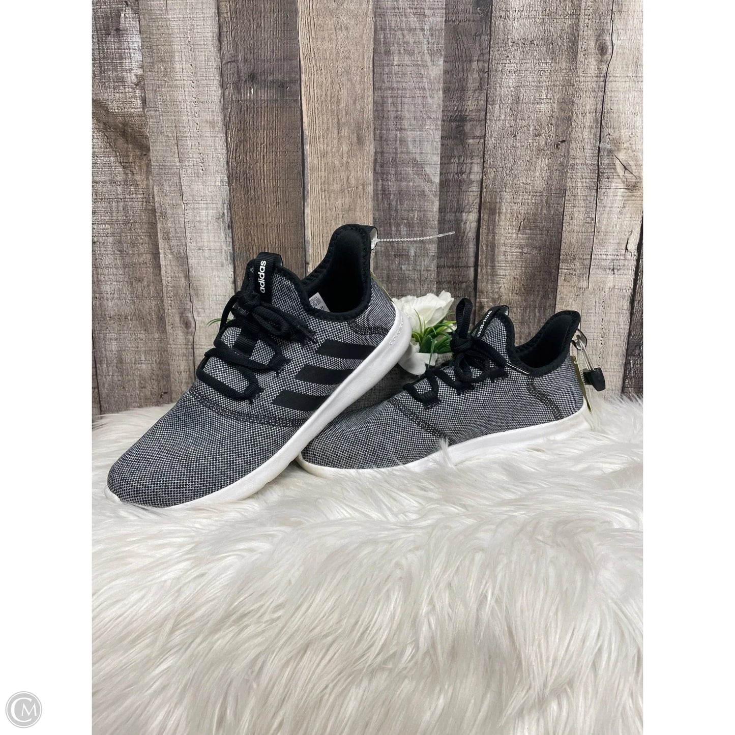 Shoes Athletic By Adidas In Grey, Size: 10