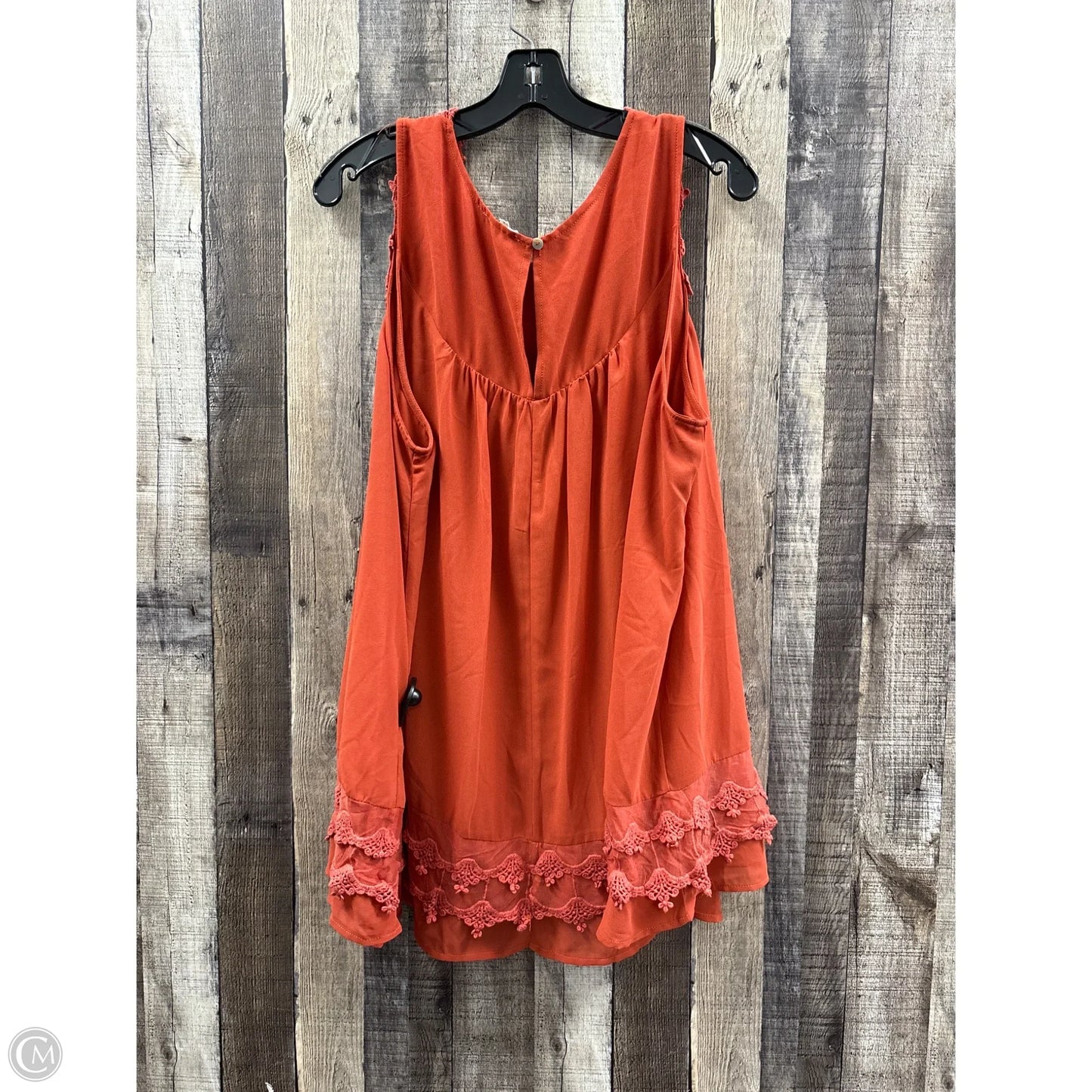 Top Sleeveless By Cme In Orange, Size: 2x