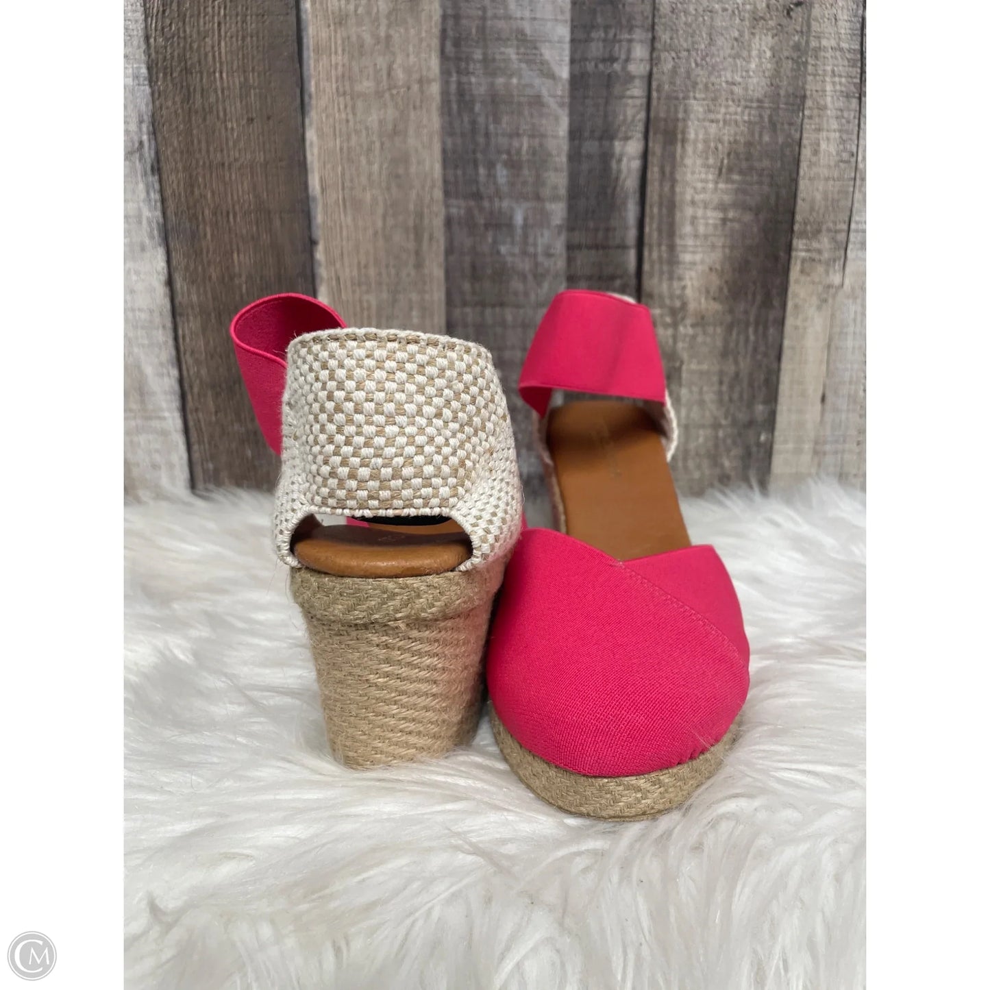 Sandals Heels Wedge By Cme In Pink, Size: 11