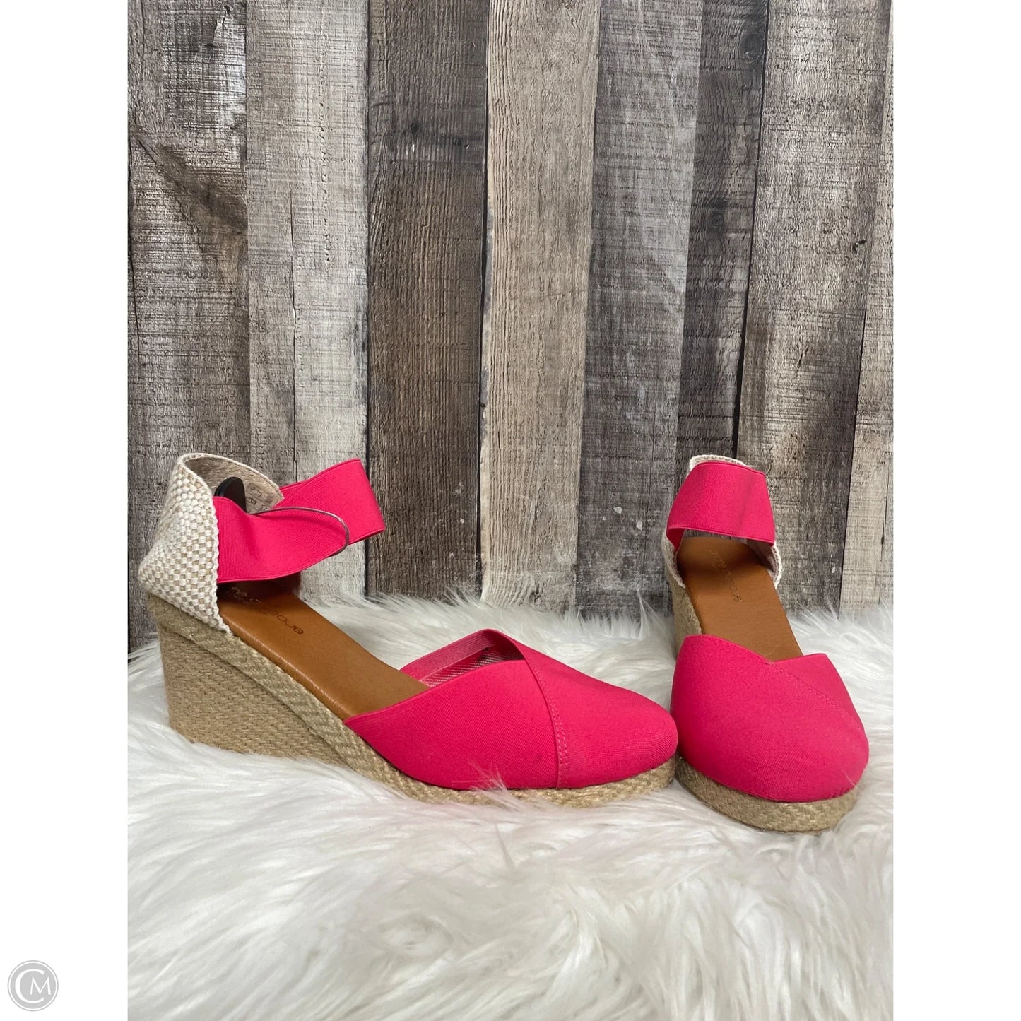 Sandals Heels Wedge By Cme In Pink, Size: 11