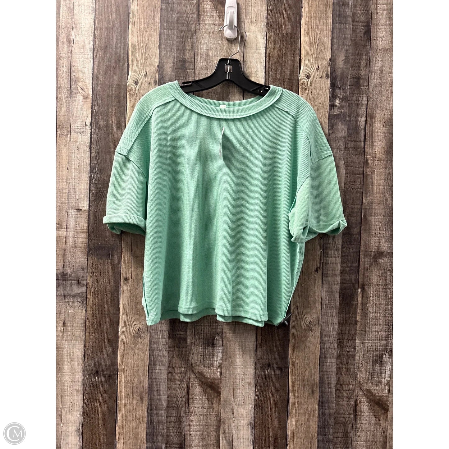 Top Short Sleeve By Blu Pepper In Green, Size: S