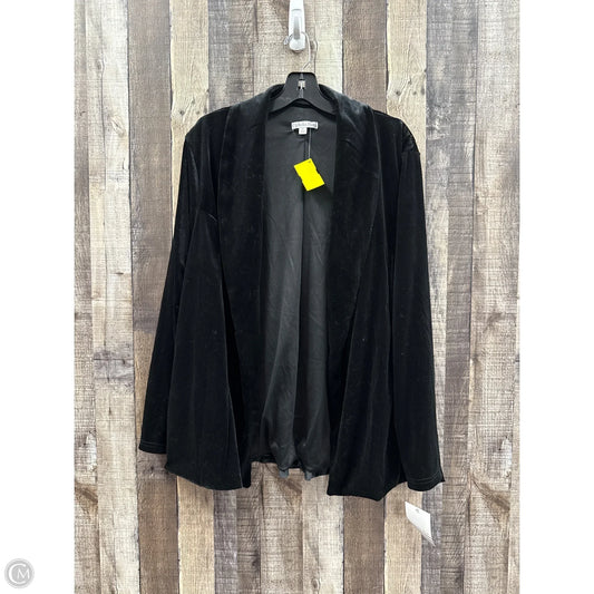 Blazer By Ophelia Roe In Black, Size: 2x