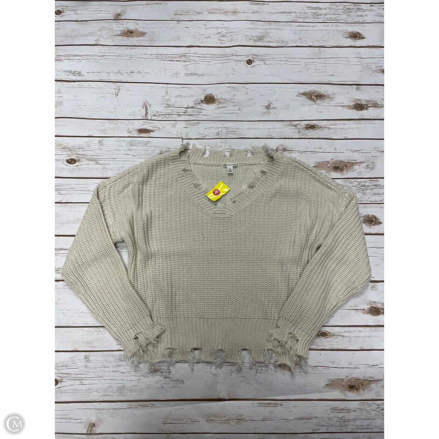 Sweater By Versona In Ivory, Size: S