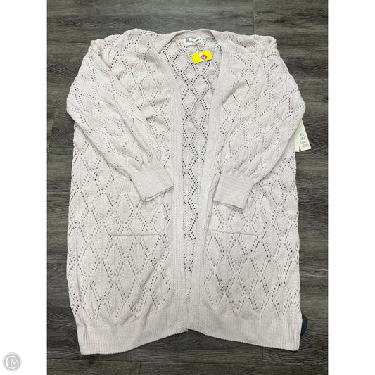Sweater Cardigan By No Boundaries In Ivory, Size: Xl