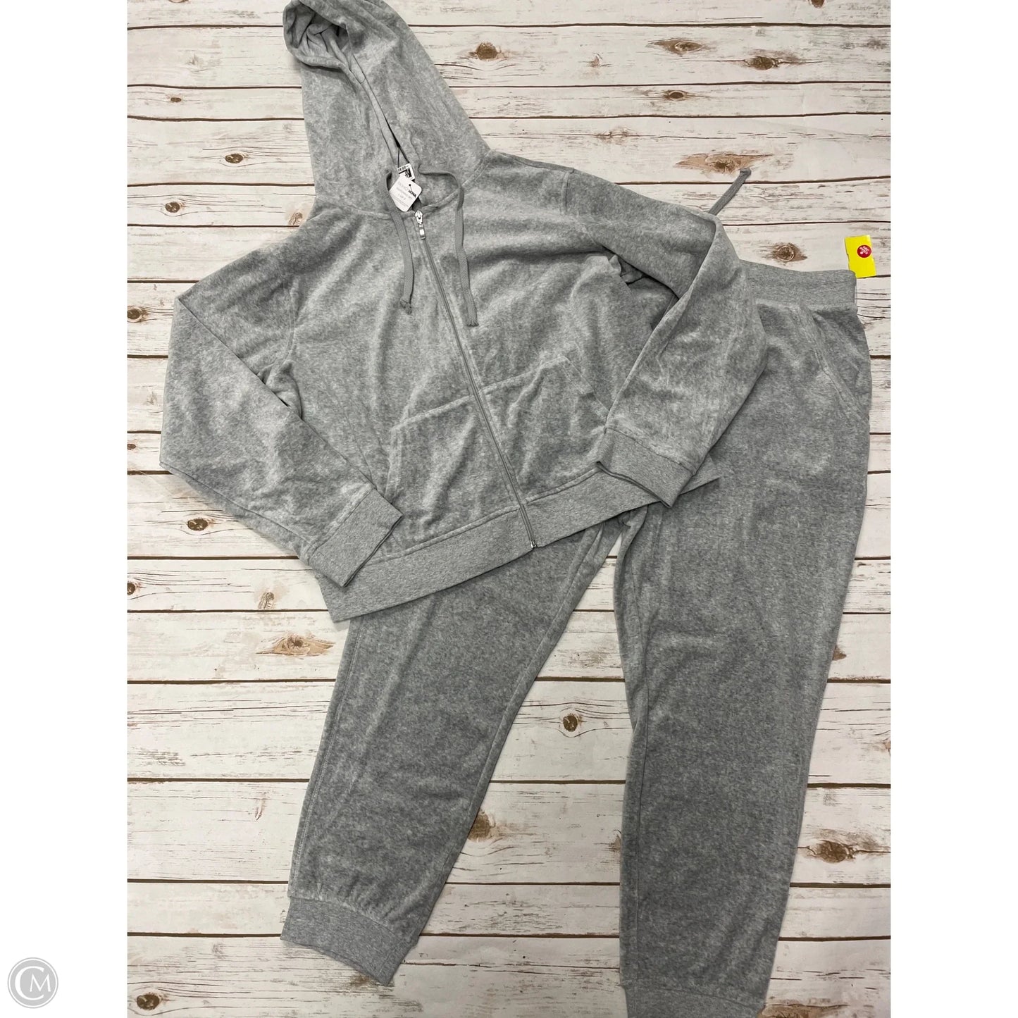 Athletic Pants 2pc By Fashion Nova In Grey, Size: 2x