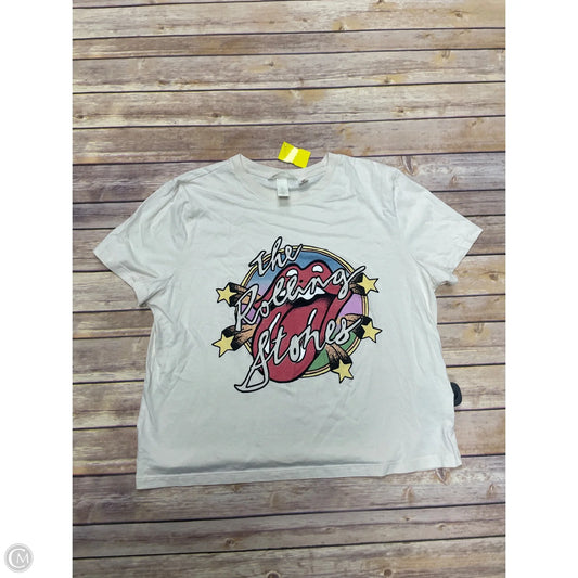 Top Short Sleeve By H&m In Multi-colored, Size: L