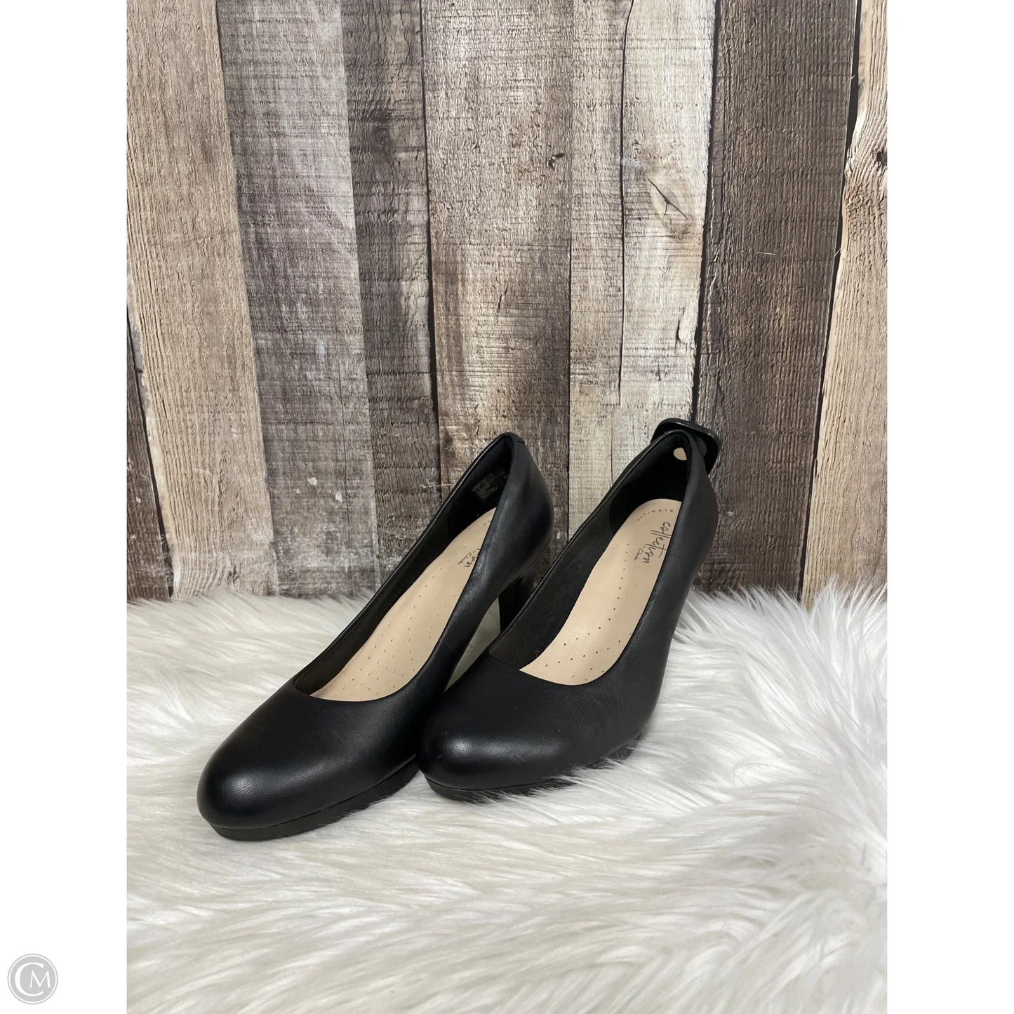 Shoes Heels Stiletto By Clarks In Black, Size: 7.5