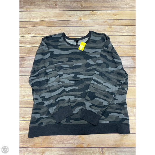 Sweatshirt Crewneck By Torrid In Camouflage Print, Size: 2x