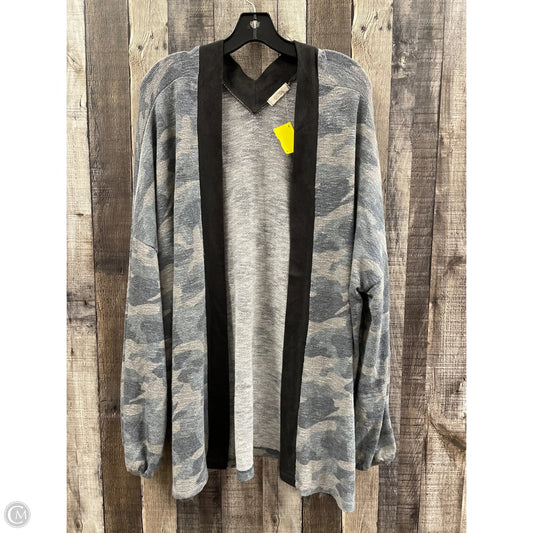 Cardigan By Oddi In Camouflage Print, Size: 1x