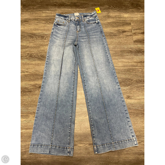 Jeans Wide Leg By Time And Tru In Blue Denim, Size: 2