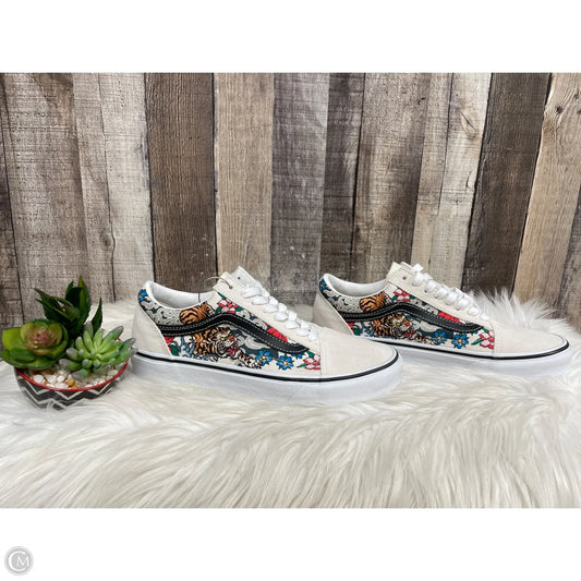 Shoes Sneakers By Vans In Cream, Size: 8.5