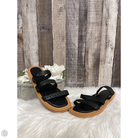 Sandals Designer By Frye In Black, Size: 9