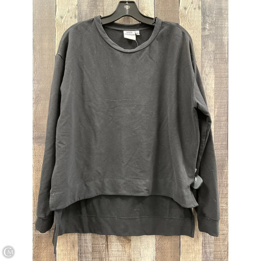 Sweatshirt Crewneck By Good American In Black, Size: L
