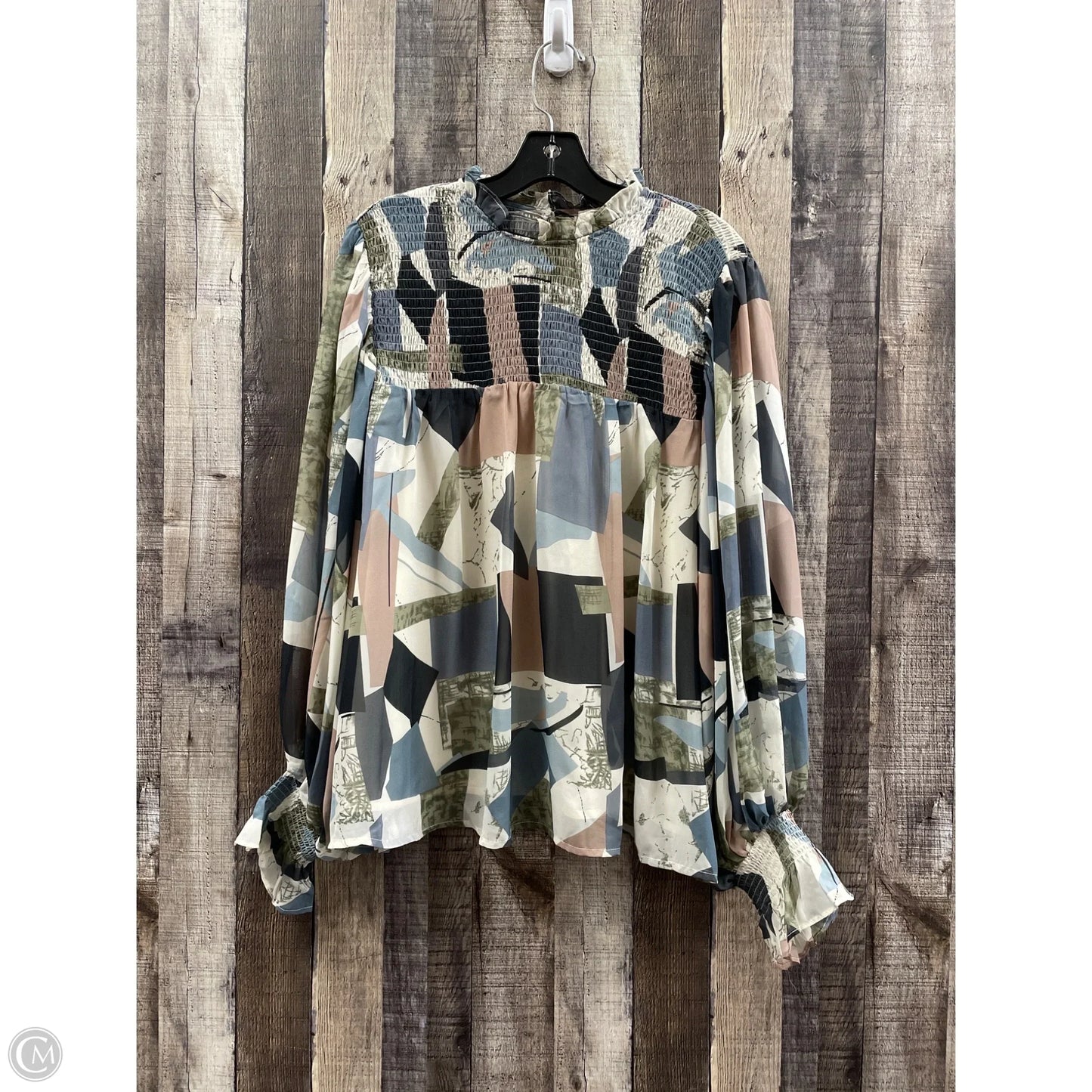 Top Long Sleeve By Entro In Multi-colored, Size: M