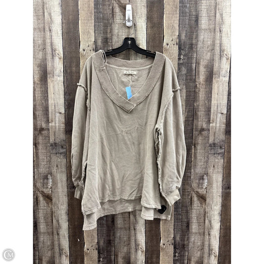 Top Long Sleeve By We The Free In Taupe, Size: L