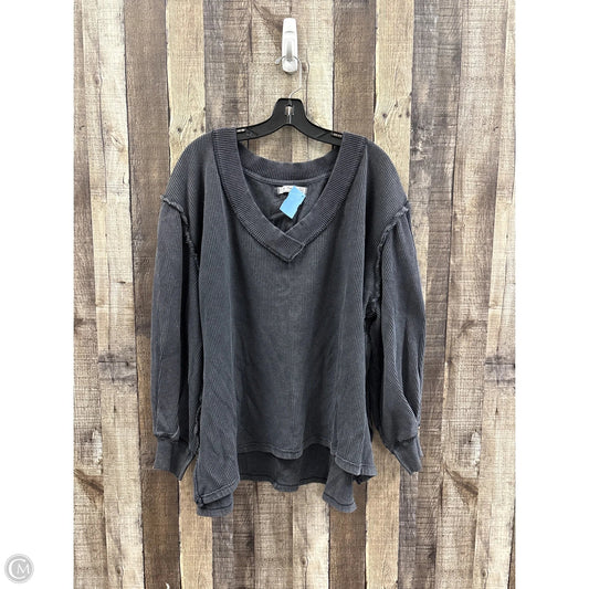 Top Long Sleeve By We The Free In Grey, Size: M