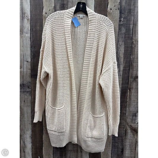 Sweater Cardigan By American Eagle In Ivory, Size: S