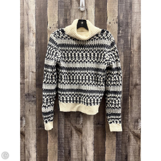 Sweater By Loft In Cream & Grey, Size: S