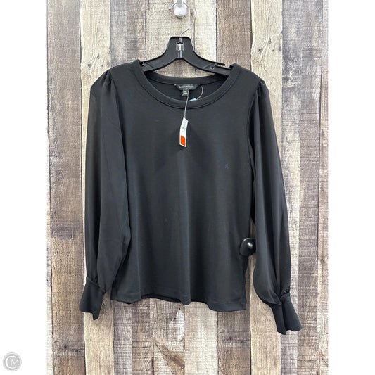Top Long Sleeve By Banana Republic In Black, Size: Xs