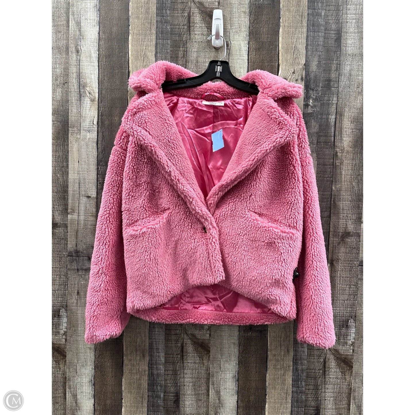 Jacket Faux Fur & Sherpa By Talulah In Pink, Size: S