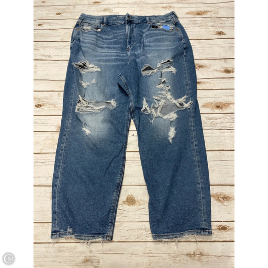Jeans Jeggings By American Eagle In Blue Denim, Size: 20