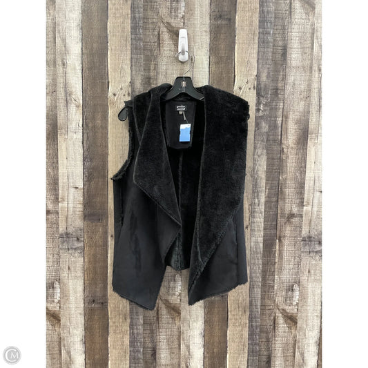 Vest Faux Fur & Sherpa By Sioni In Black, Size: S