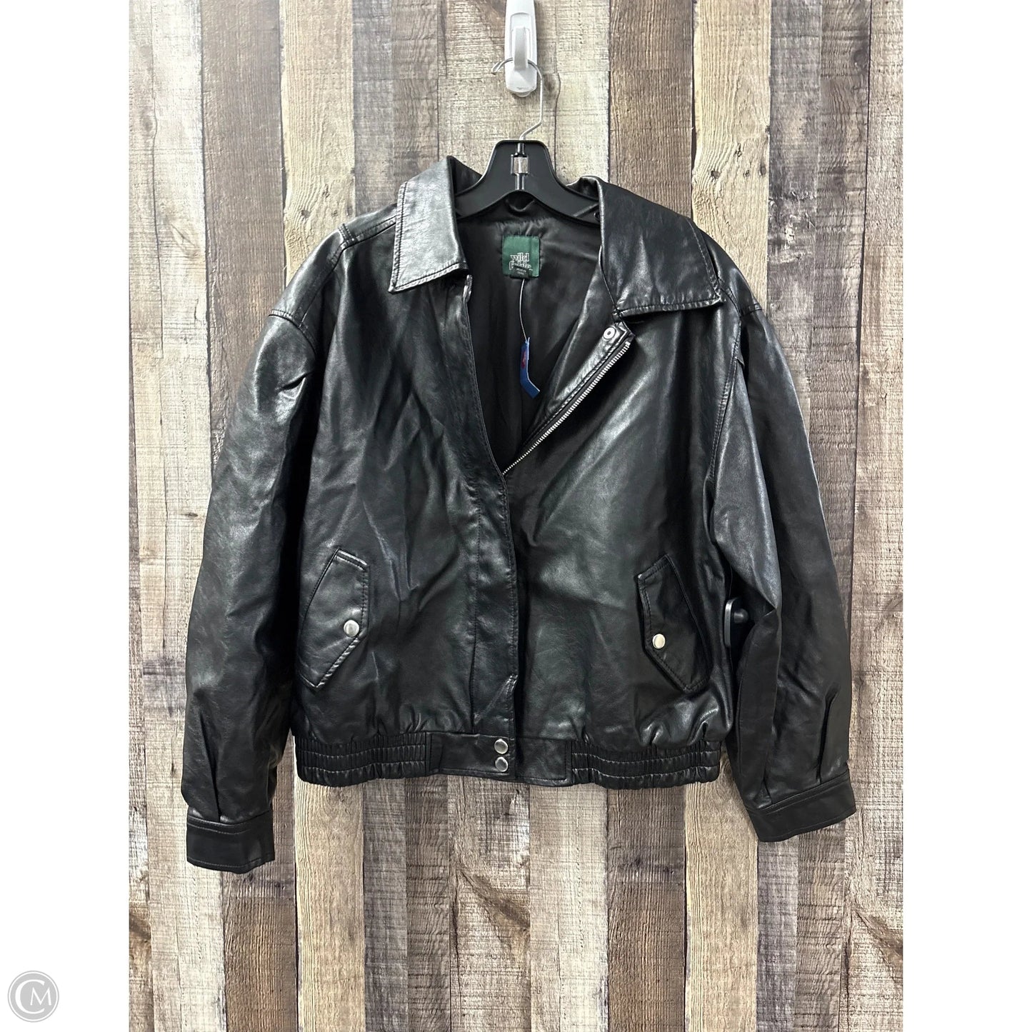 Jacket Moto By Wild Fable In Black, Size: M