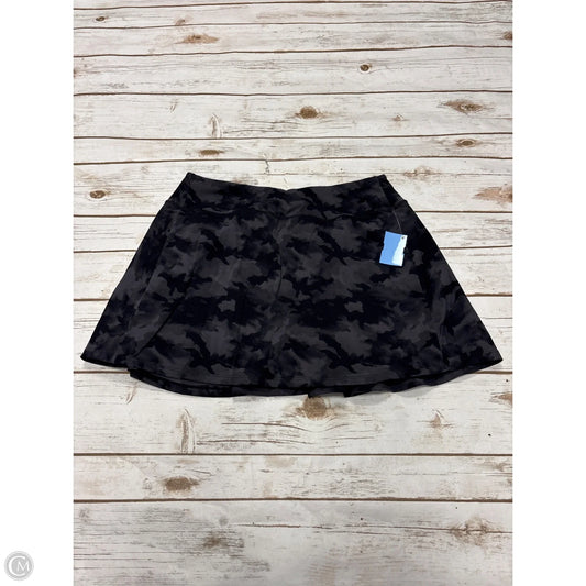 Athletic Skort By Cme In Camouflage Print, Size: L