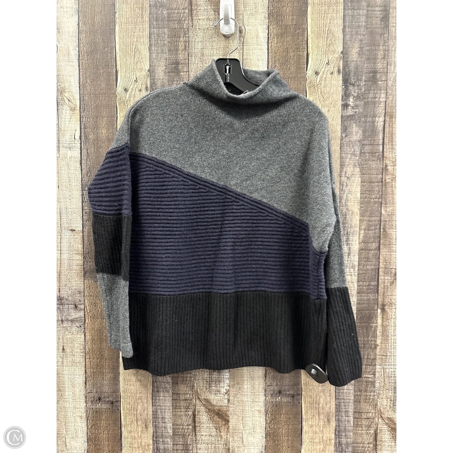 Sweater By French Connection In Blue & Grey, Size: Xs