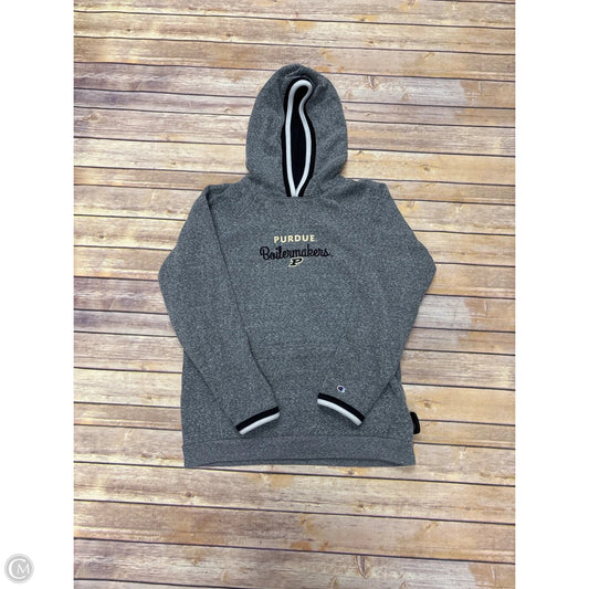 Sweatshirt Hoodie By Champion In Grey, Size: L