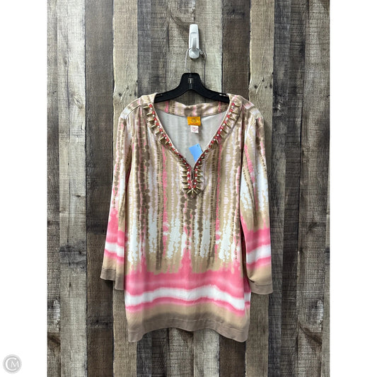 Top Long Sleeve By Ruby Rd In Multi-colored, Size: Xl