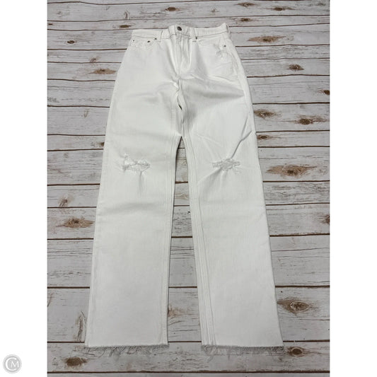 Jeans Straight By Gap In White, Size: 4