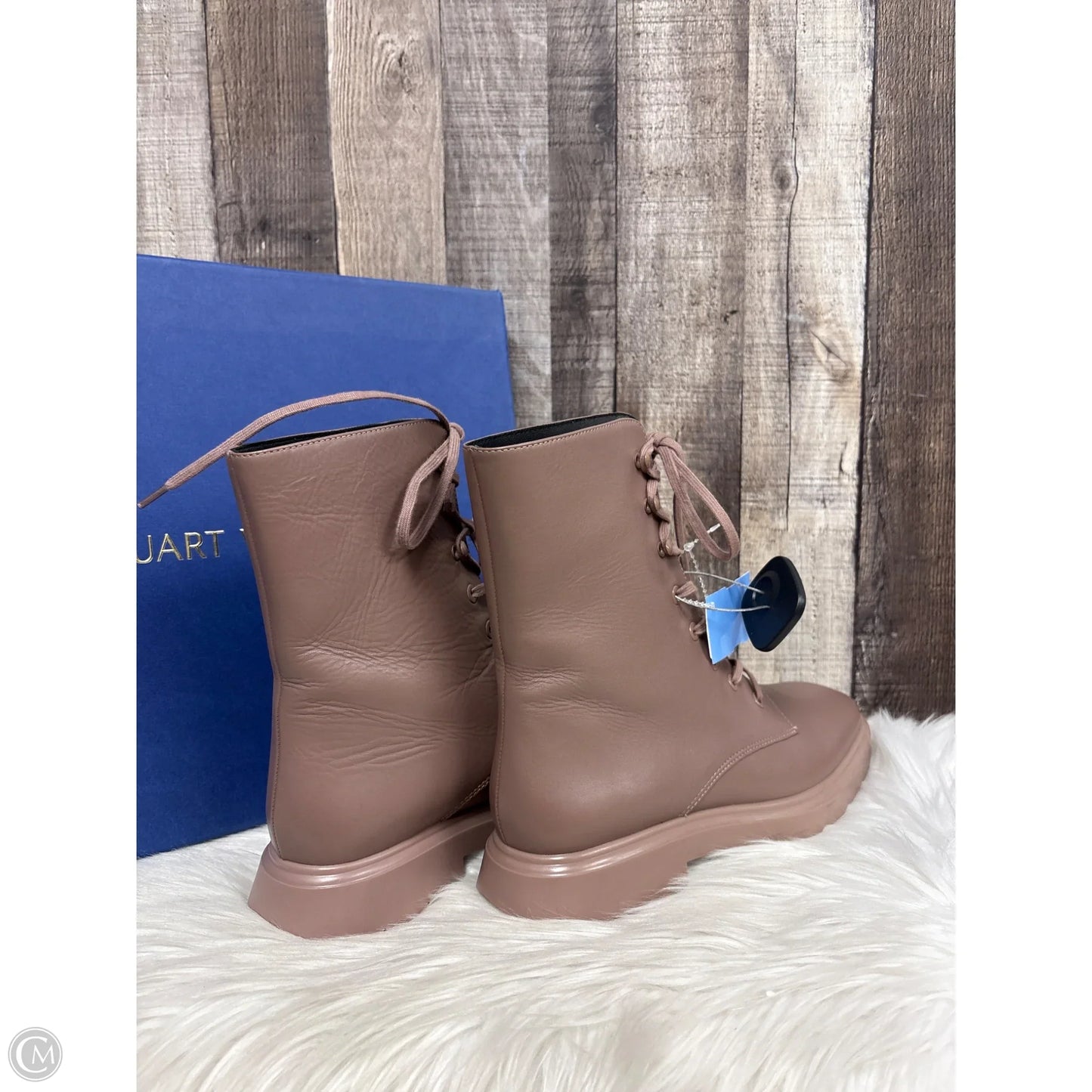 Boots Designer By Stuart Weitzman In Tan, Size: 7.5