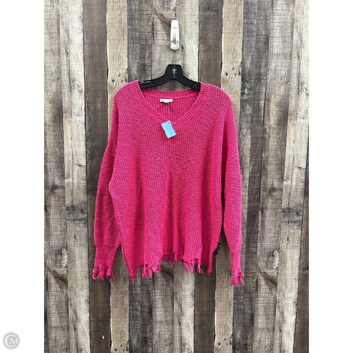 Sweater By Cato In Pink, Size: 1x