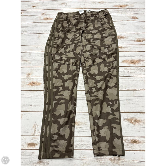 Athletic Pants By Adidas In Camouflage Print, Size: L