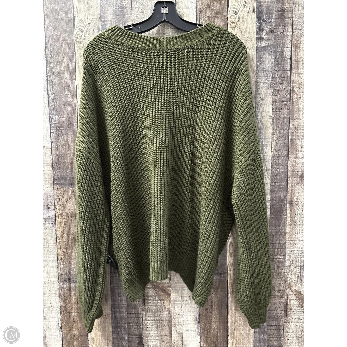 Sweater By Almost Famous In Green, Size: 3x