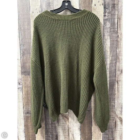 Sweater By Almost Famous In Green, Size: 3x