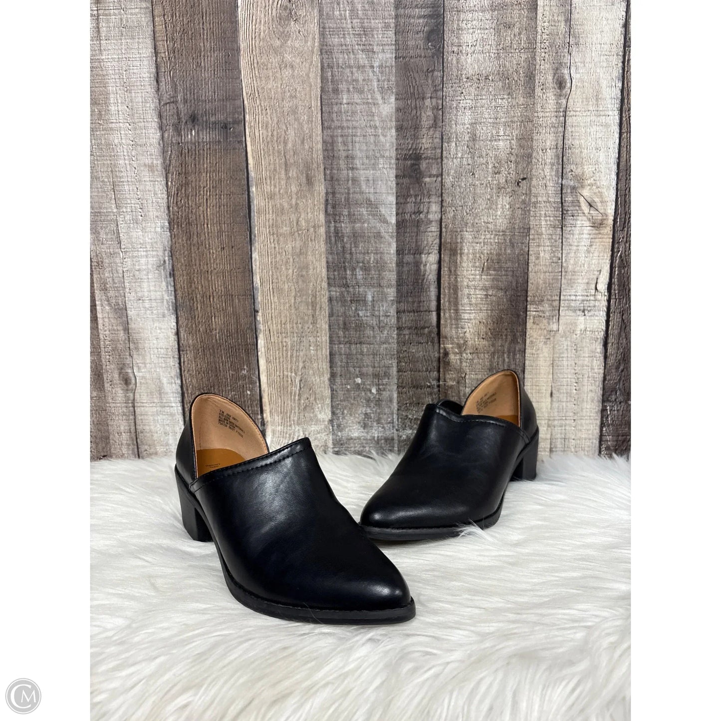 Shoes Heels Block By Ana In Black, Size: 7