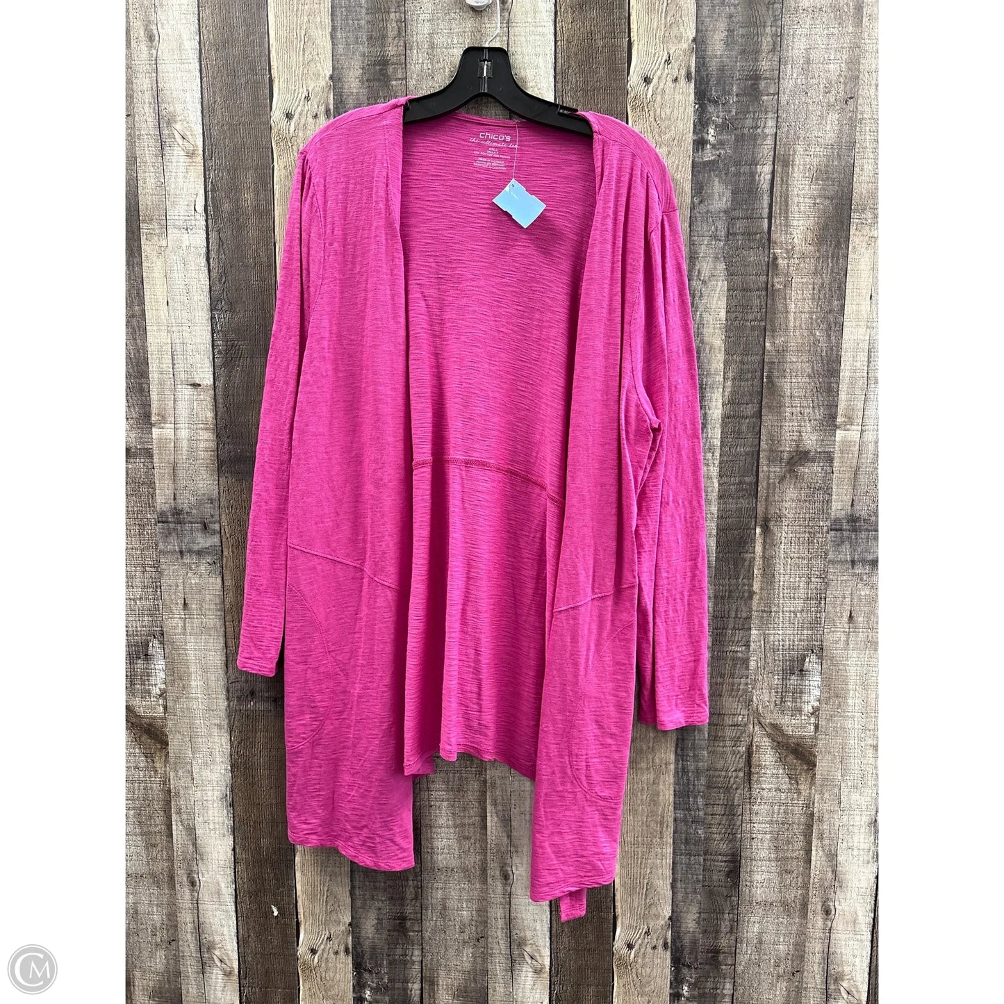 Cardigan By Chicos In Pink, Size: L