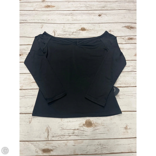 Top Long Sleeve By Cmf In Black, Size: M