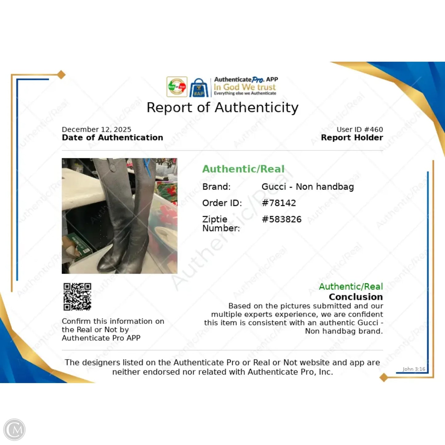 Boots Luxury Designer By Gucci In Black, Size: 10.5