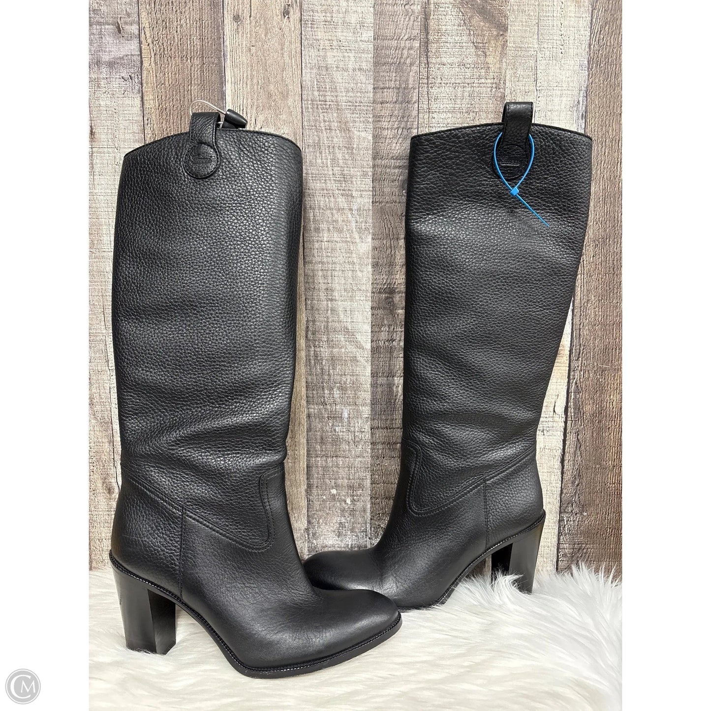 Boots Luxury Designer By Gucci In Black, Size: 10.5