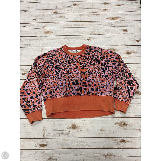 Sweatshirt Crewneck By Joy Lab In Animal Print, Size: Xs