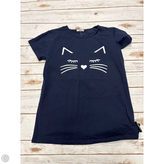 Top Short Sleeve By Cme In Navy, Size: S