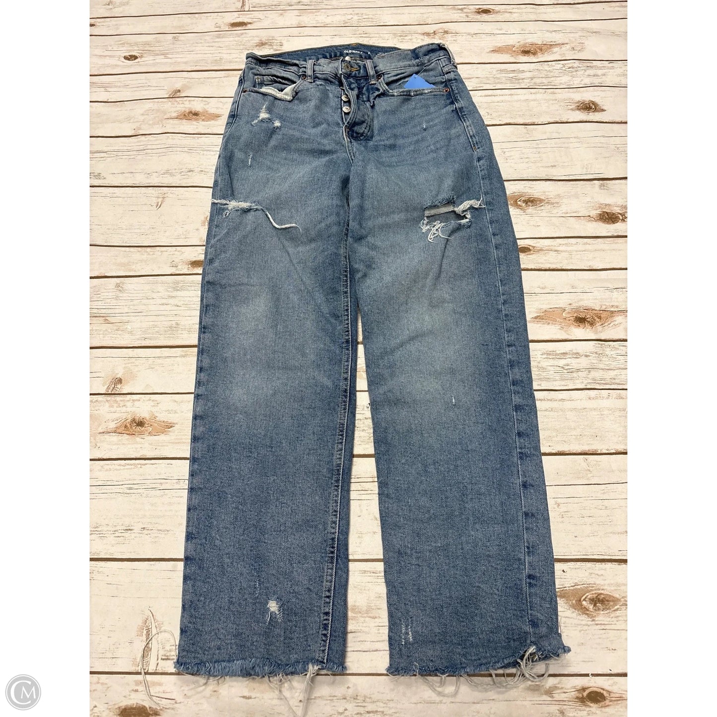 Jeans Straight By Old Navy In Blue Denim, Size: 6