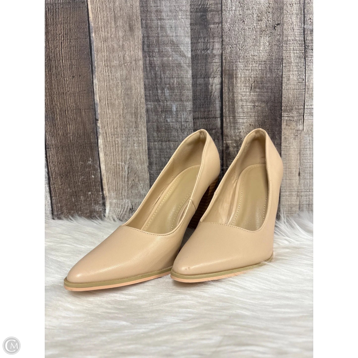 Shoes Heels Block By Cmf In Tan, Size: 7.5