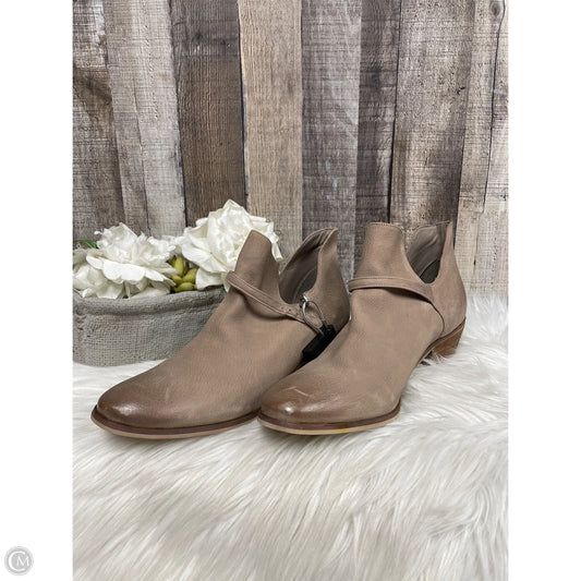 Boots Ankle Heels By Sam Edelman In Tan, Size: 11