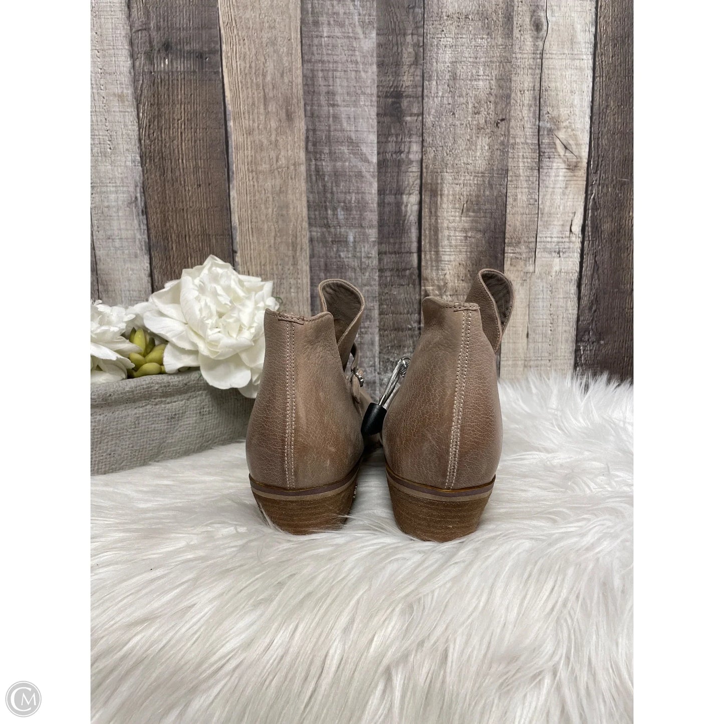 Boots Ankle Heels By Sam Edelman In Tan, Size: 11