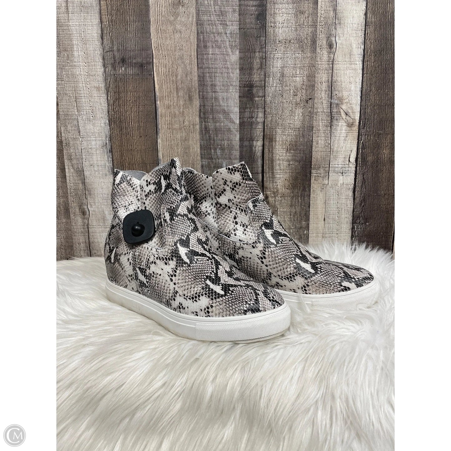 Boots Ankle Flats By Cme In Snakeskin Print, Size: 11