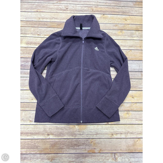 Athletic Jacket By Adidas In Purple, Size: M